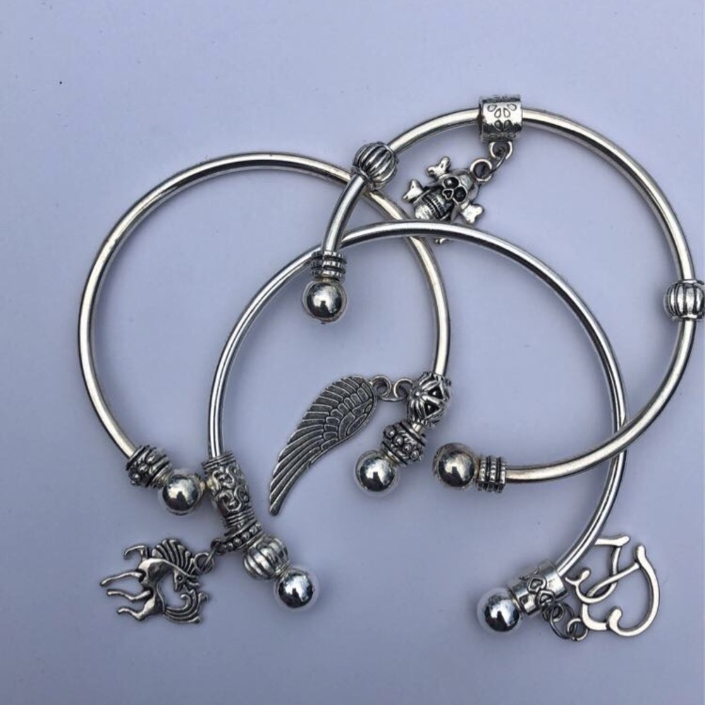 Love charm cuff bangle